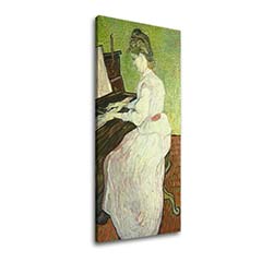 Картини на платно Отстъпка 60% Vincent van Gogh-Marguerite Gachet pri klavíri 20x40cm
