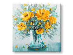 Картини за стена ЦВЕТЯ ВЪВ ВАЗИ 1 част CWF1857WE1 - 70x70 cm