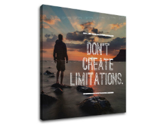 Мотивациона пана за стена Don't create limitations