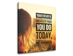 Мотивациона пана за стена Your future is created