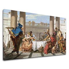 Картини на платно Giambattista Tiepolo - The Banquet of Cleopatra