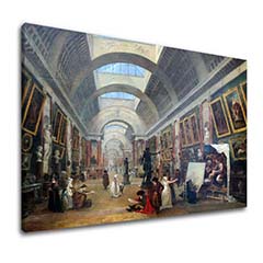 Картини на платно Hubert Robert - Project for the Grande Galerie of the Louvre