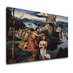 Картини на платно Joachim Patinir - The Baptism of Christ