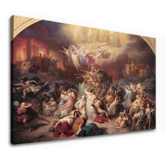 Картини на платно Wilhelm von Kaulbach - The Destruction of Jerusalem by Titus