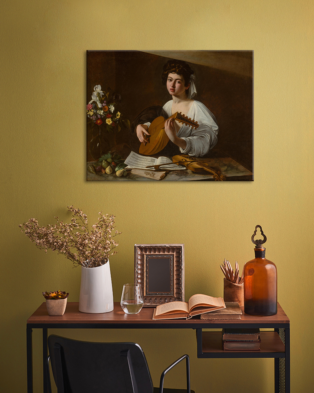 Картини на платно Michelangelo Caravaggio - The Lute Player