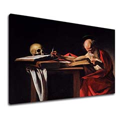Картини на платно Michelangelo Caravaggio - Saint Jerome Writing