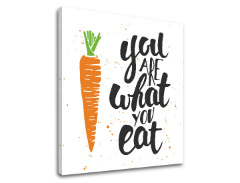 Пана за стена с текст You are what you eat