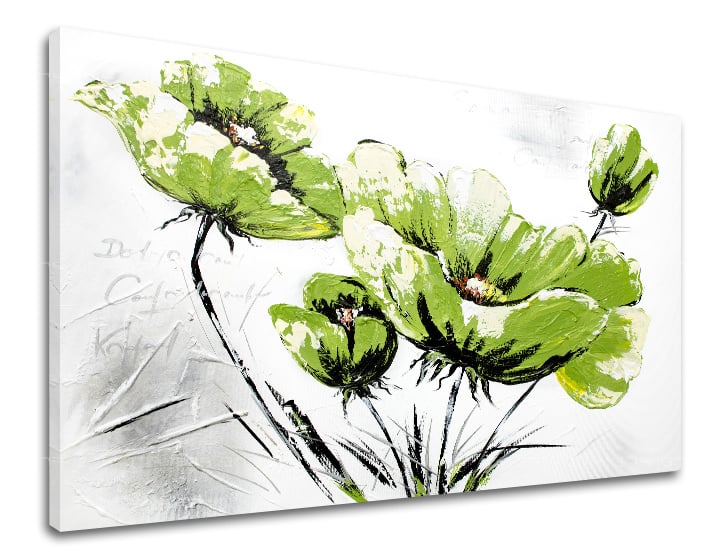 Авторска репродукция върху платно FLOWERS 45x30 cm