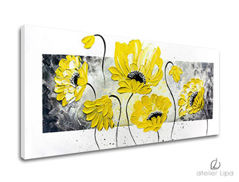 Авторска репродукция върху платно FLOWERS XOBAM011E1