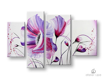 Авторска репродукция върху платно FLOWERS XOBDO118D4