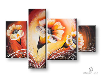 Авторска репродукция върху платно FLOWERS XOBDO127D4