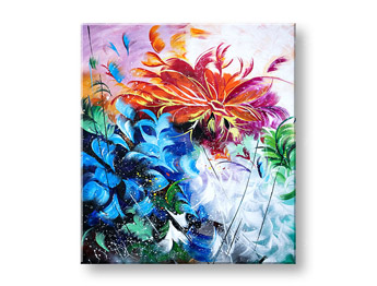 Авторска репродукция върху платно FLOWERS XOBFB186E1