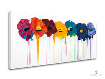 Авторска репродукция върху платно FLOWERS XOBFB523E1
