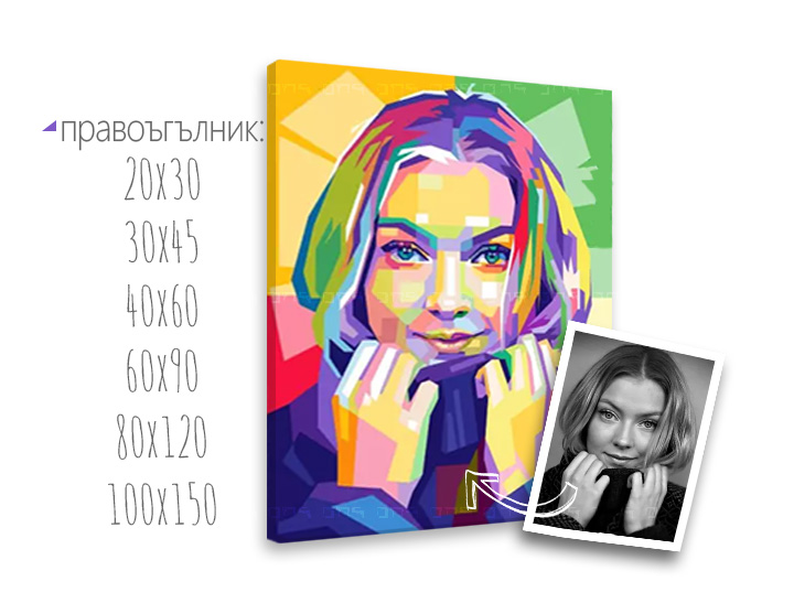 Снимки върху платно POP Art - Dan Johannson XOBFOTO-DJO