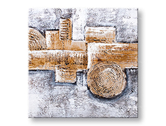 Боядисана картина за стена ABSTRAKT 1 част CFA12CX0947E1 - 50x50 cm