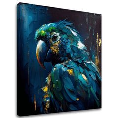 Декоративна живопис върху платно - PREMIUM ART - Rainbow Feathers in Flight