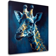 Декоративна живопис върху платно - PREMIUM ART - Towering Majesty of Giraffe | 100x100 cm
