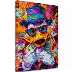 Изображение MONEY DUCK | Италианско платно
