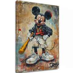 Изображение STREET MICKEY върху платно | Рисувана структура