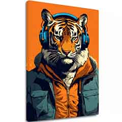 Изображение TIGER VIBES | Италианско платно