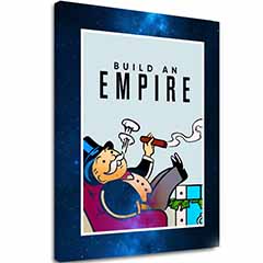 Изображение върху платно BUILD AN EMPIRE - Бизнес цитат