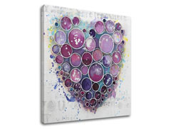 Изображението на платно HEART 1 част XOBCHZH4250E1