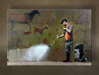 Изображението върху платно 1 брой Street ART - Banksy