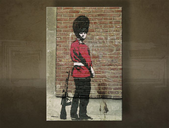 Изображението върху платно 1 брой Street ART - Banksy