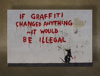 Изображението върху платно 1 брой Street ART - Banksy