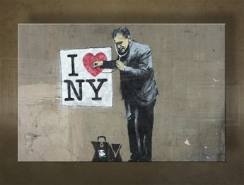 Изображението върху платно 1 брой Street ART - Banksy