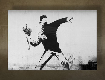 Изображението върху платно 1 брой Street ART - Banksy