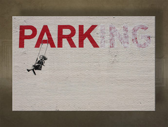 Изображението върху платно 1 брой Street ART - Banksy