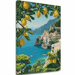 Изображението върху платно Amalfi Coast - Summer Atmosphere