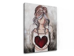 Изображението върху платно ANJEL 70x80 cm