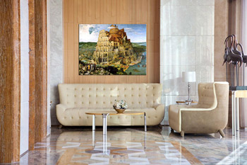 Изображението върху платно BABYLON TOWER - Pieter Brueghel REP023