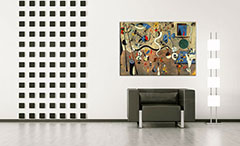 Изображението върху платно CARNIVAL OF HARLEQUIN - Joan Miro REP071