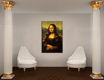 Изображението върху платно MONA LISA - Leonardo Da Vinci REP177