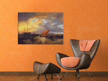 Изображението върху платно SHEERNESS VISTA DAL NORE - William Turner REP124