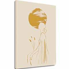 Изображението върху платно Woman in the Sun - Fine Motif