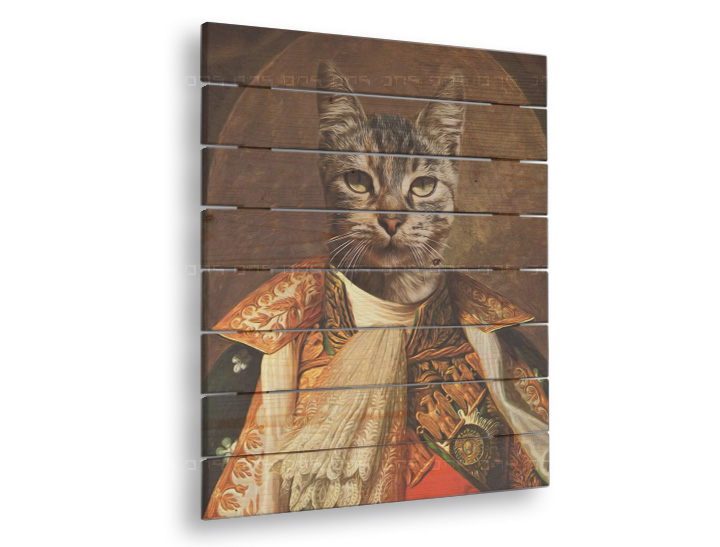 Картина върху дърво Pet Portrait Kim - 60х80 см | различни дизайни