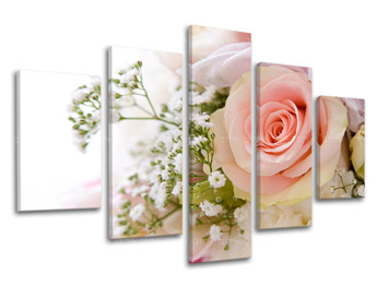 Картина за стена от 5 части FLOWERS XOBKV134E50