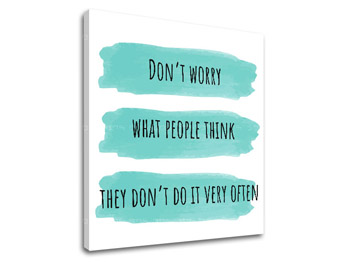 Картина за стена с текст Dont worry