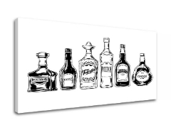 Картина за стена с текст Drinks