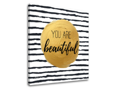 Картина за стена с текст You are beautiful