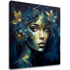 Модерни картини върху платно - Feminine Grace in Motion | 100x100 cm