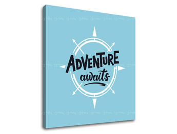 Мотивационна картина за стена Adventure awaits_001