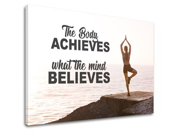 Мотивационно изкуство за стена The body achieves_001