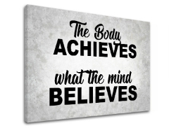 Мотивационно изкуство за стена The body achieves_002