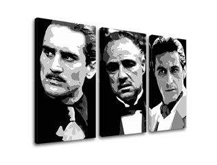Отпечатана POP Art картина GODFATHER 3 части god123