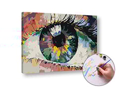 Paint by Numbers "Цветно око" - ниска трудност